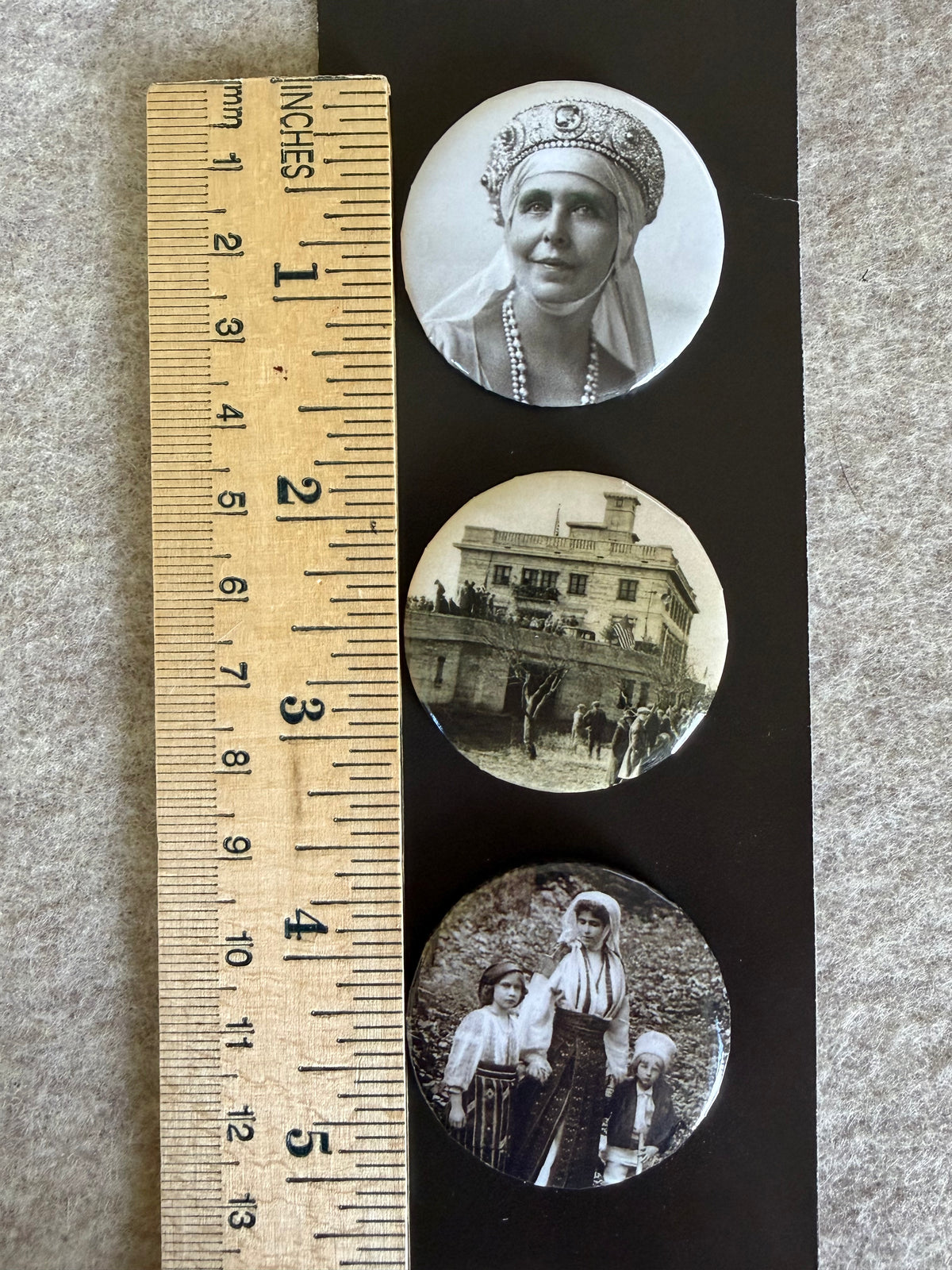 Set of 3 Centennial Button Pins