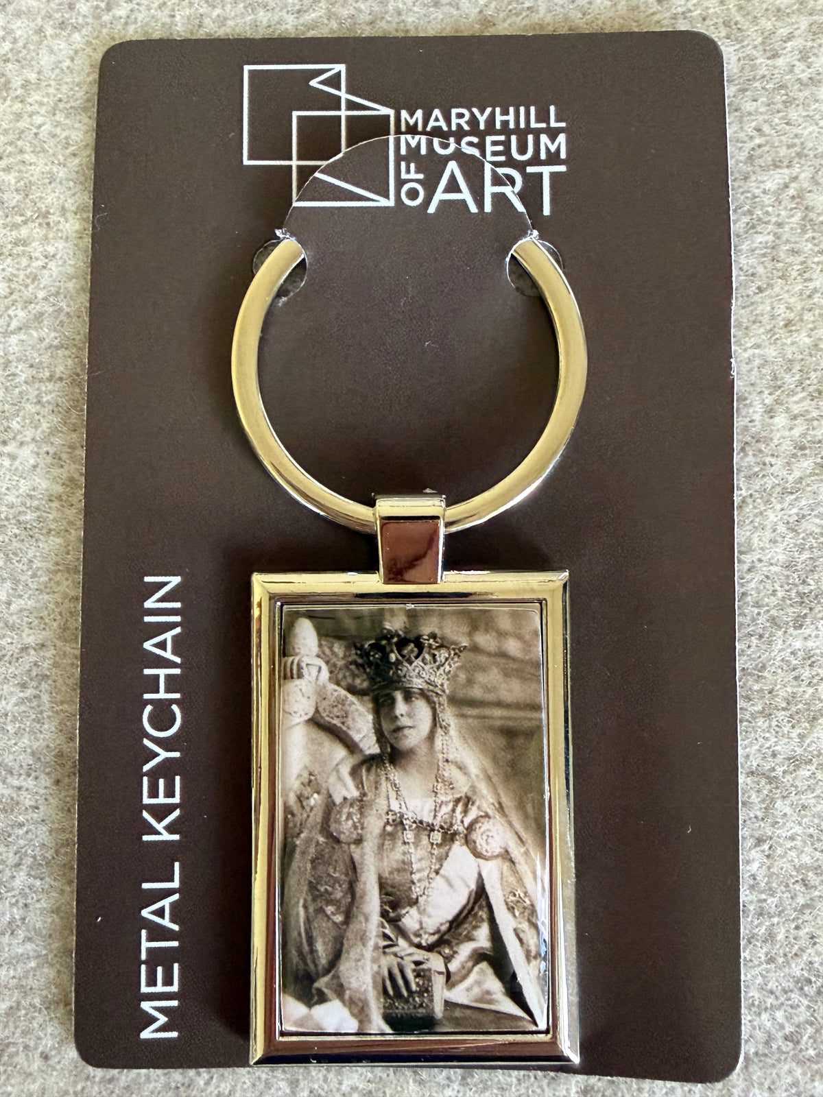 Queen Marie Metal Keychain