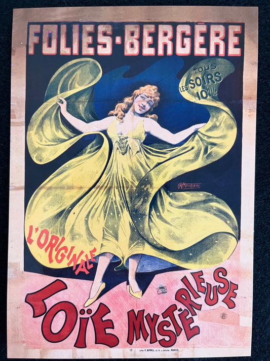 "Follies Bergere" Loie Fuller Post Card